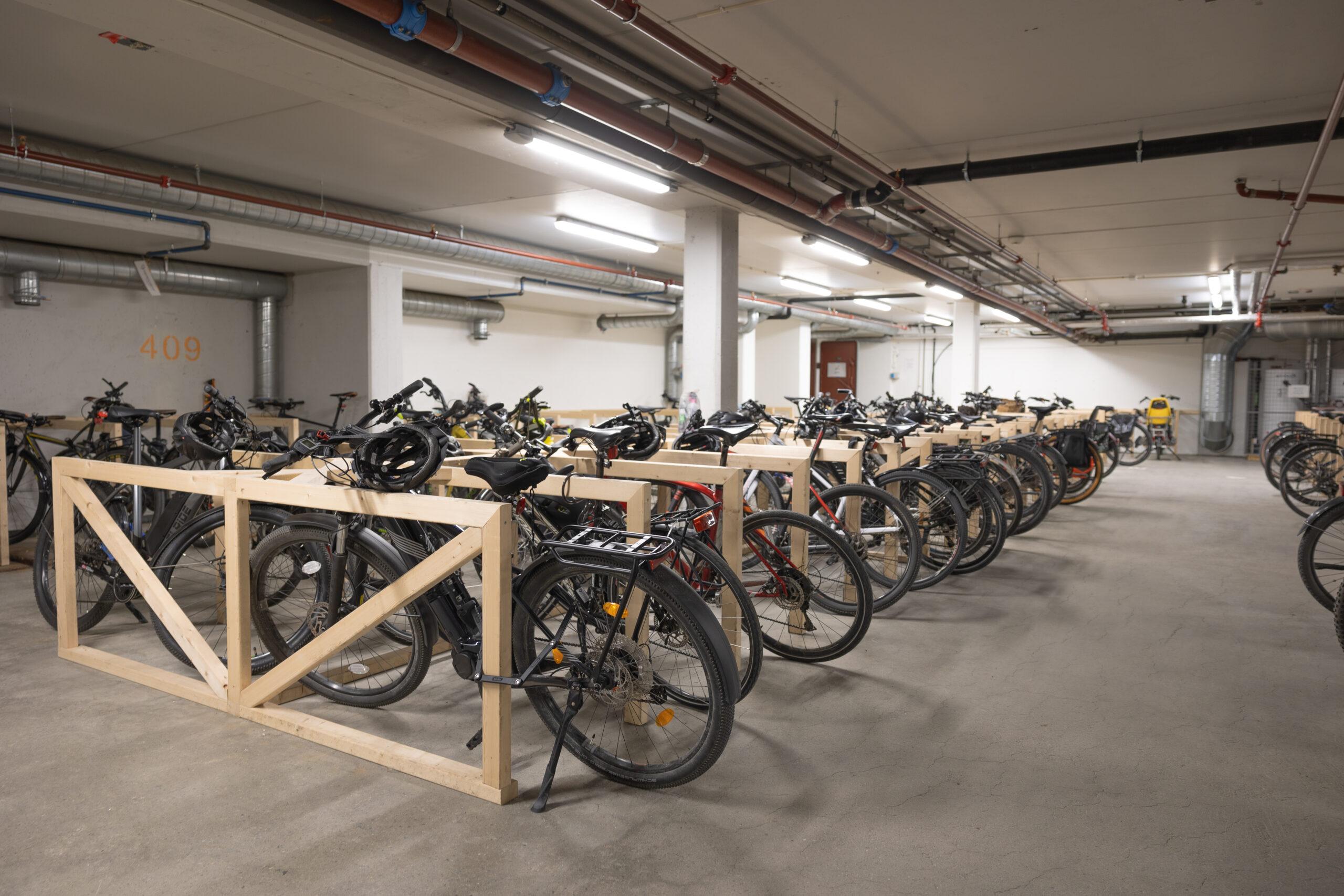 Pirsenteret sykkelparkering les